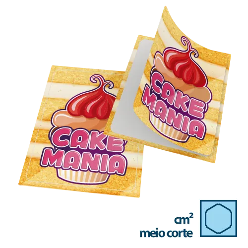 Adesivo em Vinil por cm² - até 1000 und.