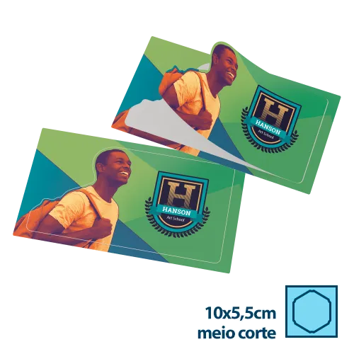 Adesivo de Papel 5,5x10cm