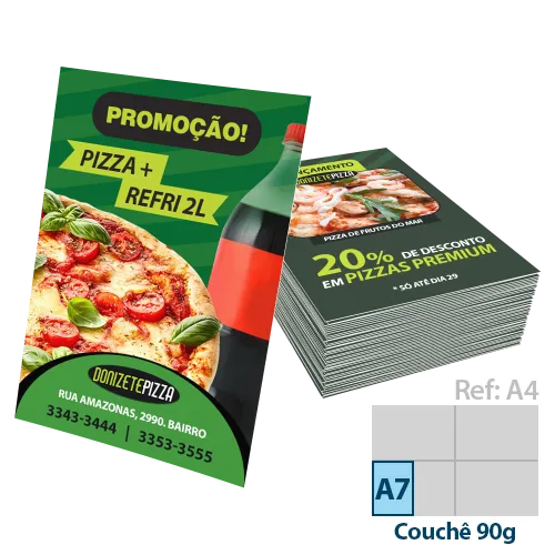 Folder Couchê 90g Sem Verniz