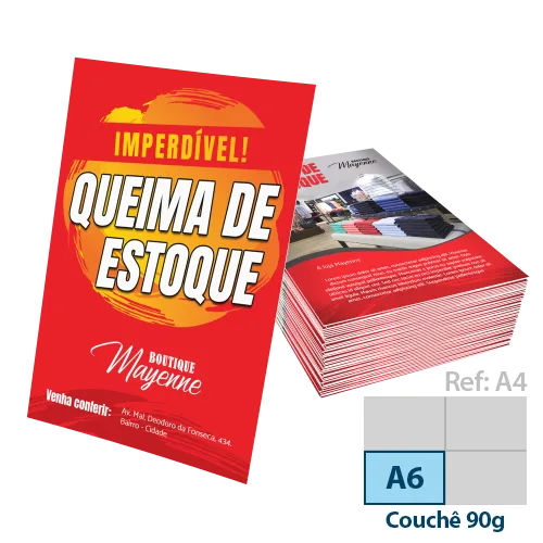 Folder Couchê 90g Sem Verniz
