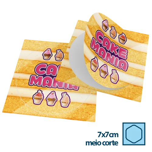 Adesivo em Vinil 7x7cm