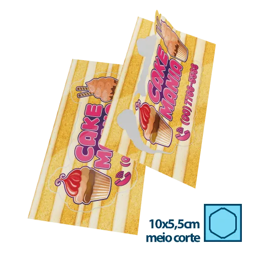 Adesivo em Vinil 5,5x10cm